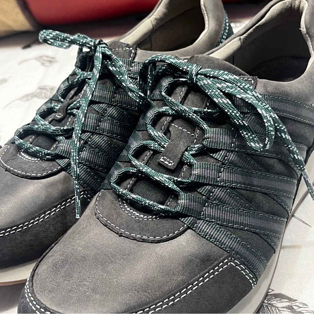 Dansko ‘Gabi’ Water Resistant Casual Sneakers Charcoal/Green EU 38 US 7.5 - Picture 11 of 12